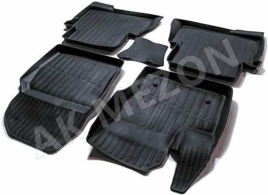 Ковры салона Ford Kuga 12-- резиновые 3D Premium (Саранск)