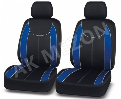 Чехлы на сиденья унив. Autopremier Escada передние черно-синие, полиэстер+карбон, 3мм поролон (6пр)