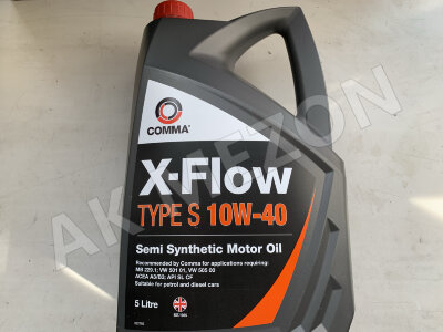 Масло моторное 10W40 (5 л) X-Flow Type S Comma
