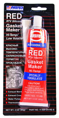 Герметик прокладок (красный) 85 гр. ABRO Masters
